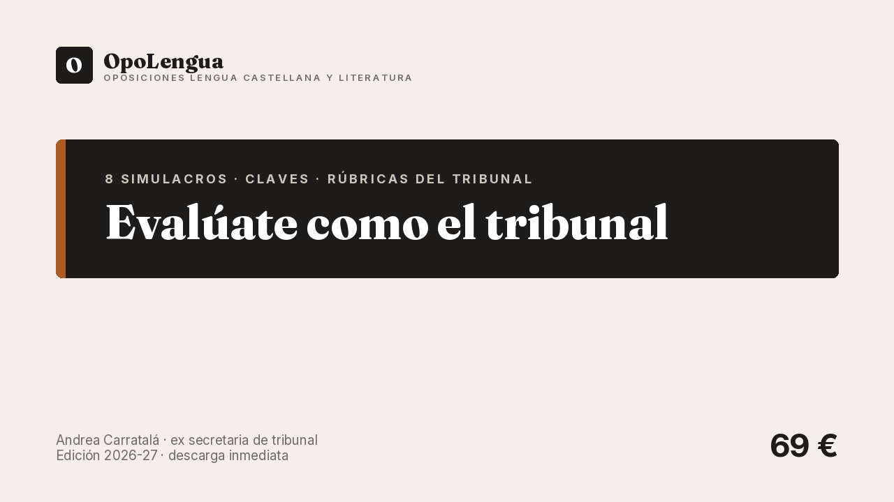 Evalúate como el tribunal