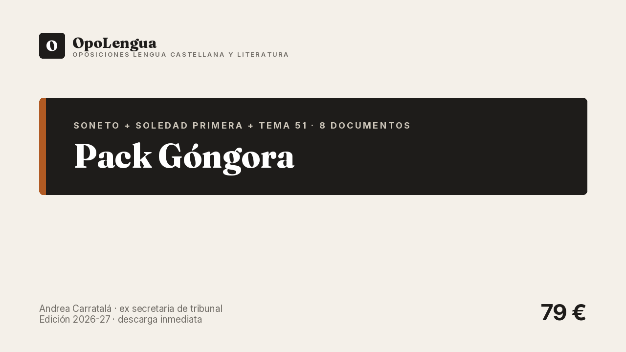 Pack Góngora