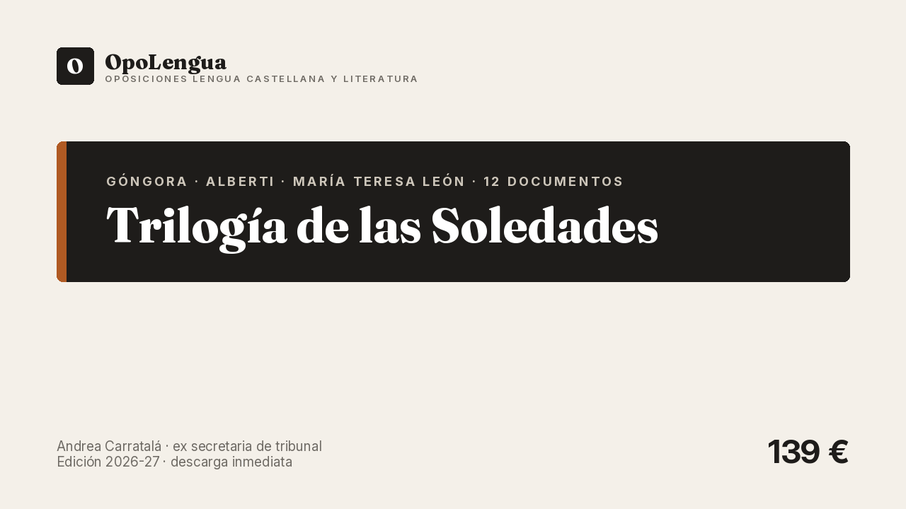 Trilogía de las Soledades